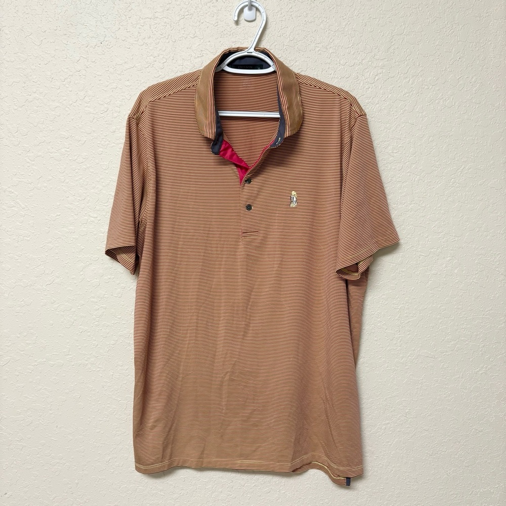 Greyson Short Sleeve Polo Golf Shirt Men's Size XL Performance Striped